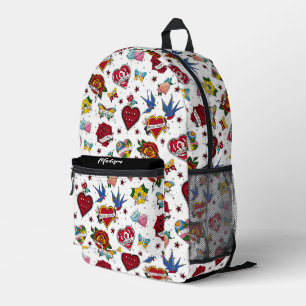 Not Dating Traditional Tattoo Printed Backpack