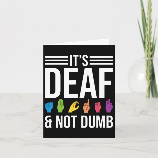 Not Dumb  Card (Front)