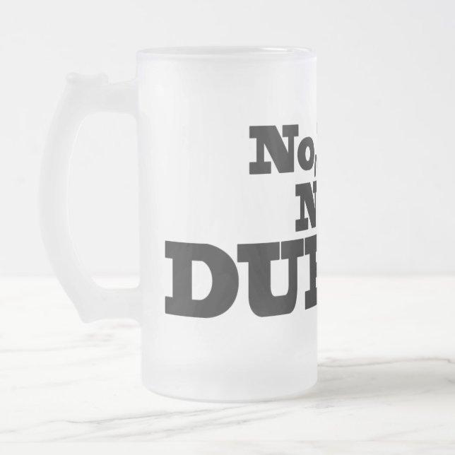 Not Durnk! Frosted beer glass Mug (Left)