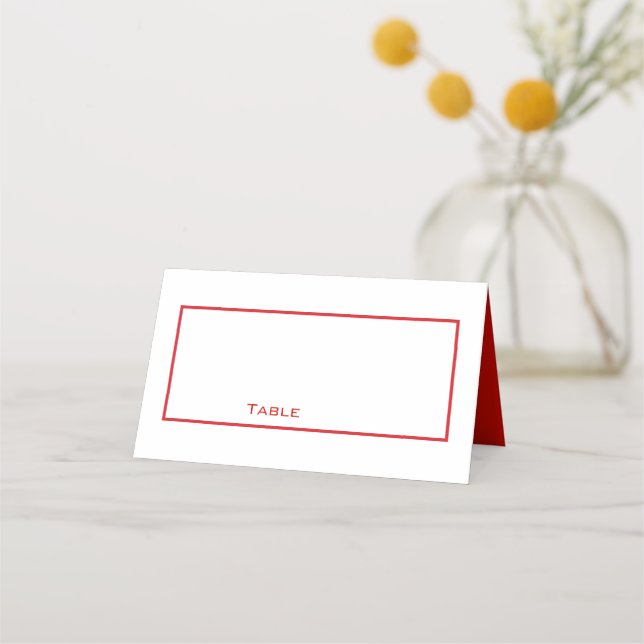 Not Eloping Wedding set | Place Card (Front)