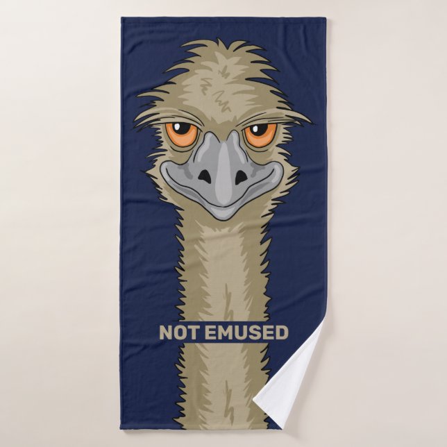 Not Emused Funny Emu Pun Bath Towel Set (Bath Towel)