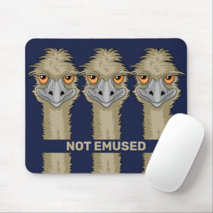 Not Emused Funny Emu Pun Mouse Mat