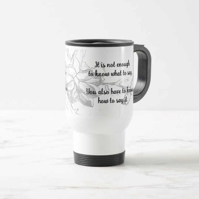 "Not Enough" Mug (Front Right)