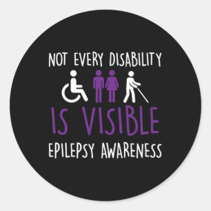 Not Every Disability Is Visible Classic Round Sticker