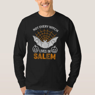 Not Every Witch Live In Salem Happy Halloween Scar T-Shirt