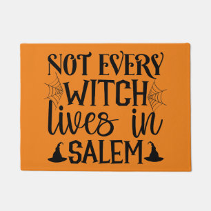Not Every Witch Lives in Salem Halloween Doormat
