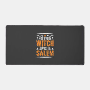 Not Every Witch Lives In Salem Halloween Witch Des Desk Mat