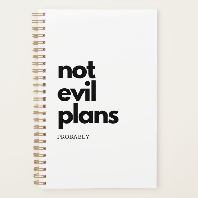 not evil (probably) planner (Front)
