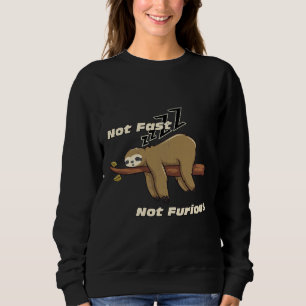 Not Fast Not Furious Funny Sloth For Lazy Folks Ac Sweatshirt