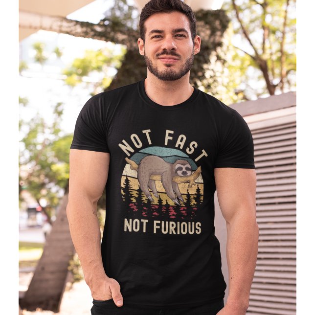 Not Fast Not Furious Funny Sloth Sleeping T-Shirt (Creator Uploaded)