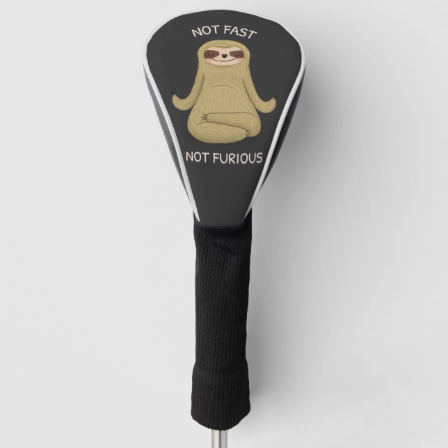 Not Fast Not Furious Golf Head Cover (Front)