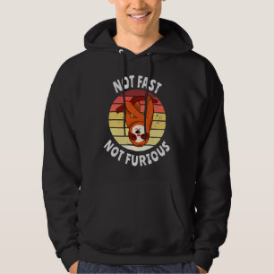 Not Fast Not Furious Grungy Lazy Sloth Hoodie