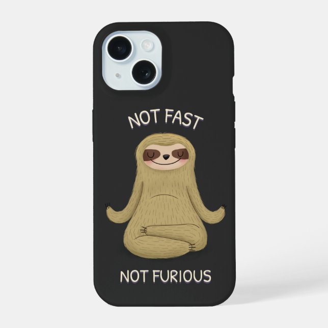 Not Fast Not Furious iPhone 15 Case (Back)