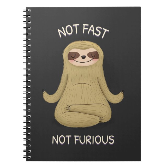 Not Fast Not Furious Notebook (Front)