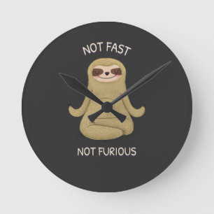 Not Fast Not Furious  Round Clock