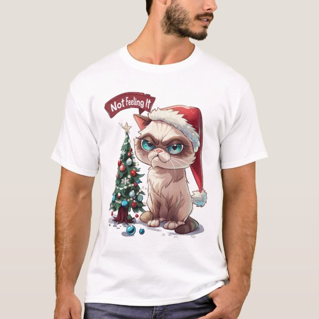 Not Feeling It - Grumpy Cat T-Shirt (Front)