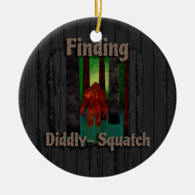 not finding bigfoot ceramic tree decoration (Front)