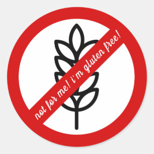 Not for me, i'm gluten free! Kids Allergy Alert Classic Round Sticker