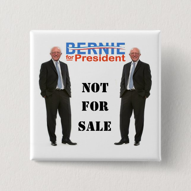 NOT FOR SALE 15 CM SQUARE BADGE (Front)
