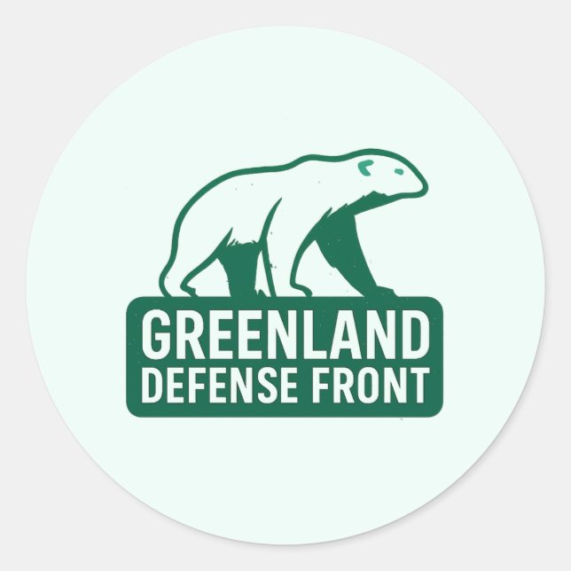 NOT FOR SALE – Arctic Resistance Badge Classic Round Sticker (Front)