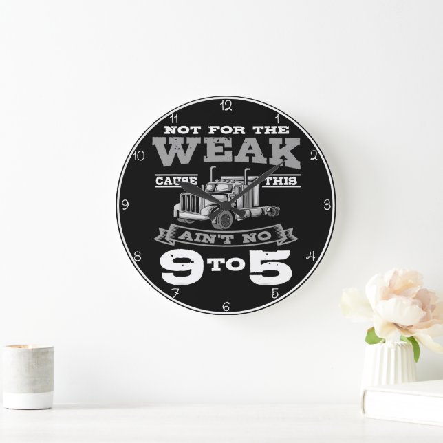 Not For The Weak: No 9-to-5 Large Clock (Home)