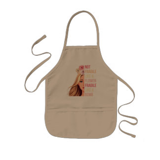 Not Fragile Like a Flower Fragile Like a Bomb RBG Kids Apron