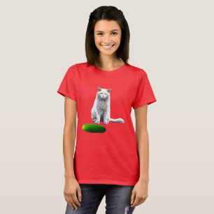 Not Funny, Cat and Cucumber T-Shirt