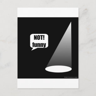 Not Funny Postcard
