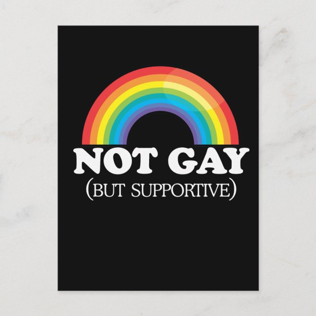 NOT GAY POSTCARD (Front)