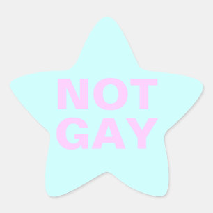 not gay star sticker