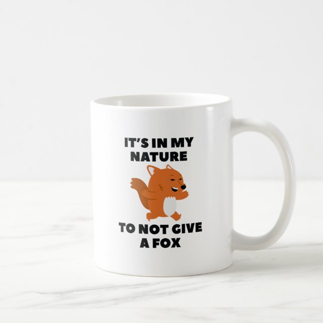 Not Give A Fox Coffee Mug (Right)