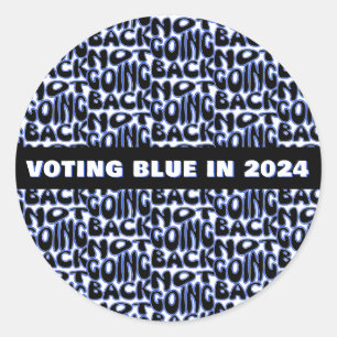 NOT GOING BACK  CLASSIC ROUND STICKER