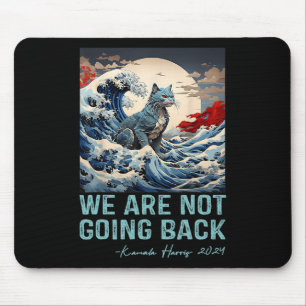 Not Going Back Cute Wave Of Blue Cats For Kamala  Mouse Mat