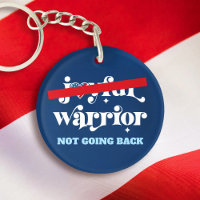 Not Going Back Warrior Type USA Flag Heart Navy