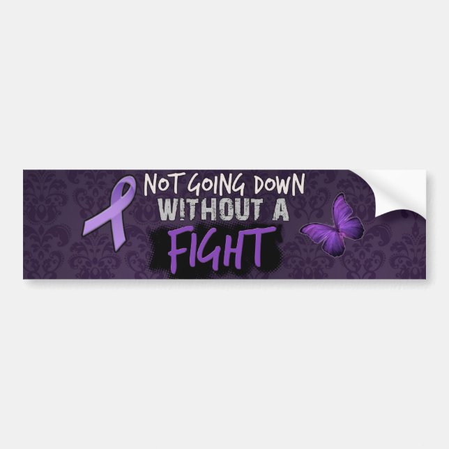 Not Going Down Without A FIGHT Bumper Sticker (Front)