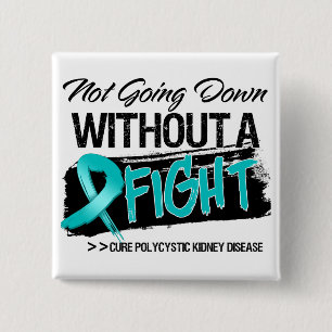 Not Going Down Without a Fight - PKD 15 Cm Square Badge