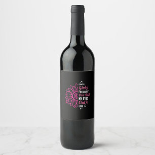 not going down without a fight wine label