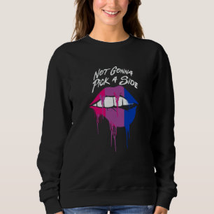 Not Gonna Pick a Side Bisexual LGBTQ Bi Pride Pans Sweatshirt