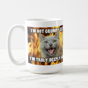 Not grumpy cat mug