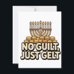 Not Guilt Just Gelt Funny Hanukkah Jewish Jew Postcard<br><div class="desc">Hanukkah Gelt Humour,  Jewish Chocolate Coin,  Not Guilt Just Gelt,  Festival Of Lights Fun,  Hanukkah 2025 Meme,  Gelt Lover Gift,  Traditional Treat,  Holiday Money Humour,  Dreidel Season,  Chocolate Coin Joy</div>