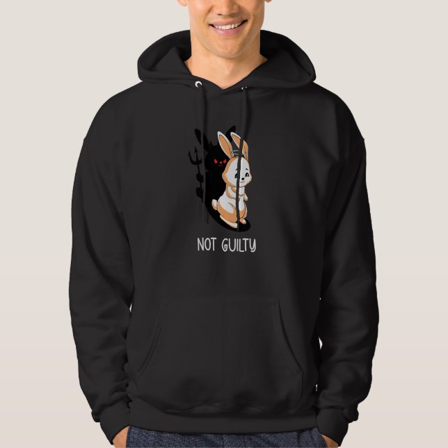 Not Guilty  Angle Devil Rabbit  Not Guilty Hoodie (Front)