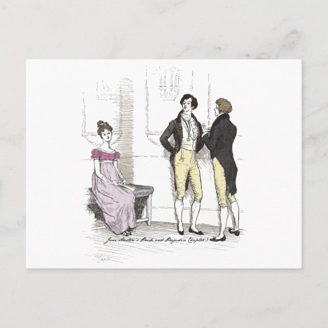 Not Handsome Enough, Jane Austen Pride & Prejudice Postcard (Front)