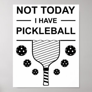 Not have pickleball funny player design pickle poster