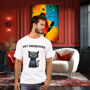 Not Impressed Funny Grumpy Cat T-Shirt