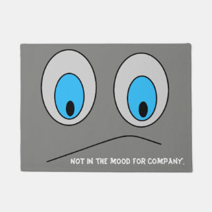 NOT IN THE MOOD FOR COMPANY Cute Rude Doormat