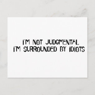 Not Judgmental Postcard