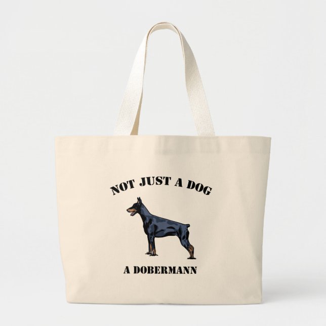 Not Just a Dog Large Tote Bag (Front)