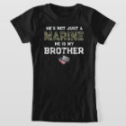Not Just A Marine He's My Brother Military Dog Tag