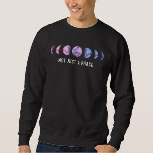 Not Just a Phase Moon Bi LGBT Pride Bisexual Sweatshirt
