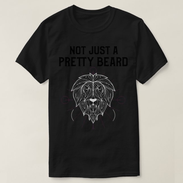 Not Just a Pretty Beard Gift for Grandparents Gift T-Shirt (Design Front)